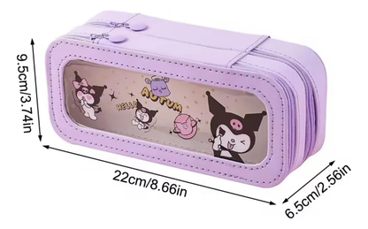 Estuche Escolar Doble Personajes Sanrio (Varios diseños)