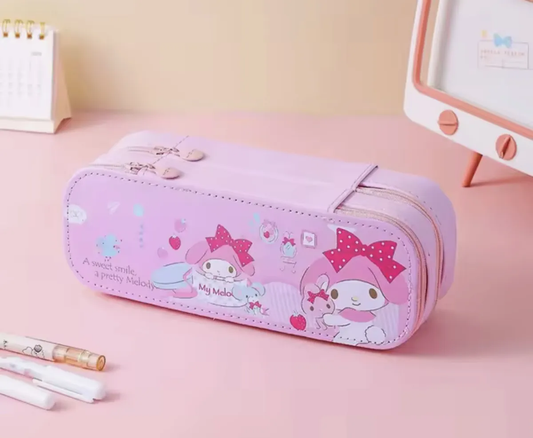 Estuche Escolar Doble Personajes Sanrio (Varios diseños)