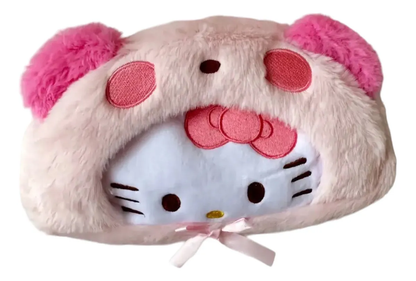 Estuche Escolar de Peluche Personajes Sanrio (Varios Diseños)
