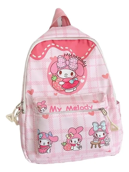 Mochila Escolar de Tela Personajes Sanrio (Varios Modelos)