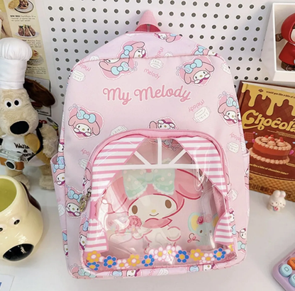 Mochila Escolar de Tela Personajes Sanrio (Varios Modelos)