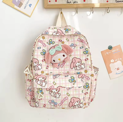 Mochila Escolar de Tela Personajes Sanrio (Varios Modelos)