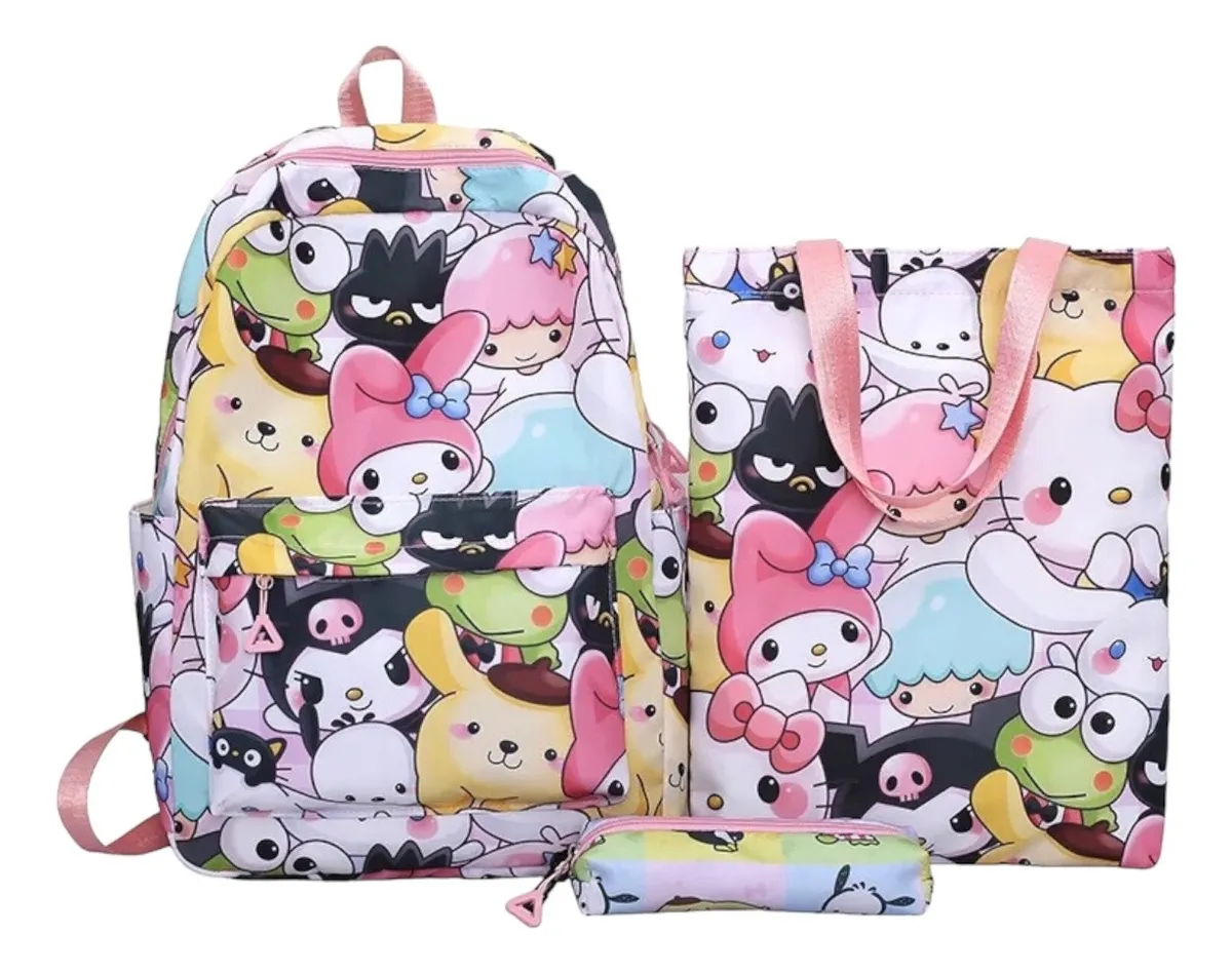 Set Mochila Lonchera Sanrio