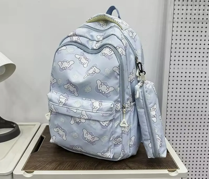 Mochila Escolar Grande de Tela Personajes Sanrio