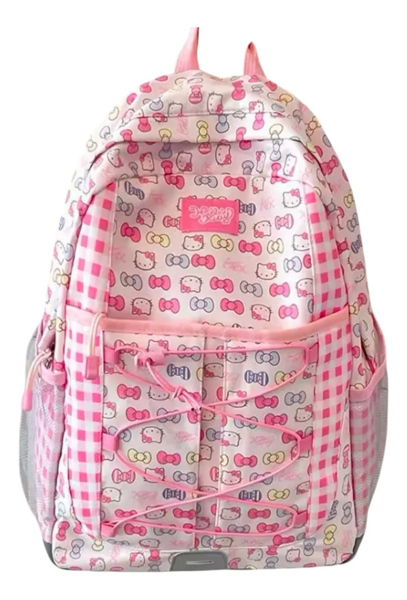 Mochila Escolar Grande de Tela Personajes Sanrio