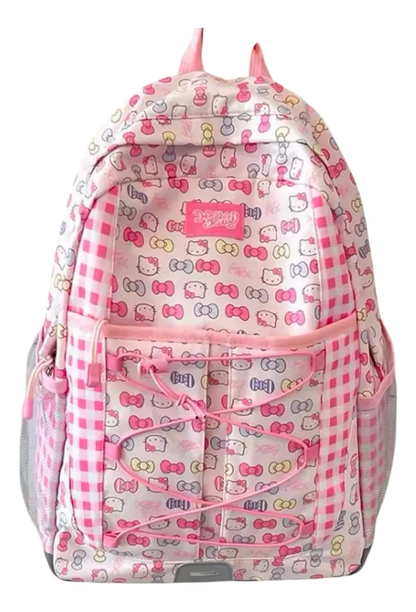 Mochila Escolar Grande de Tela Personajes Sanrio