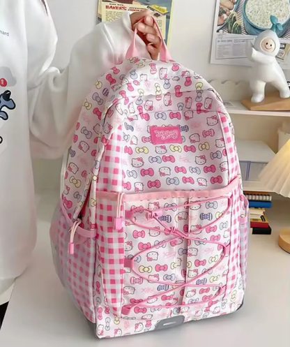 Mochila Escolar Grande de Tela Personajes Sanrio