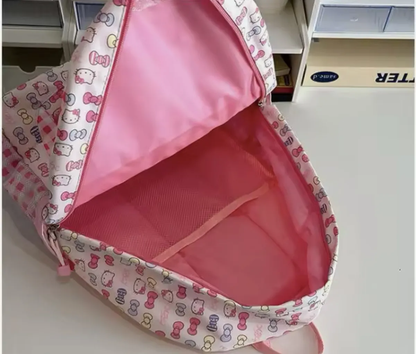 Mochila Escolar Grande de Tela Personajes Sanrio