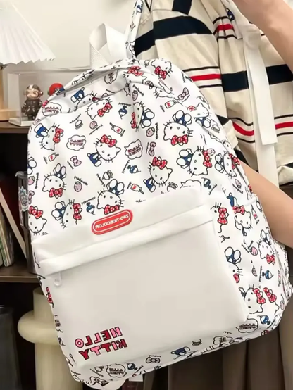 Mochila Escolar Grande de Tela Personajes Sanrio