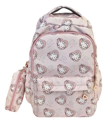 Mochila Escolar Grande de Tela Personajes Sanrio