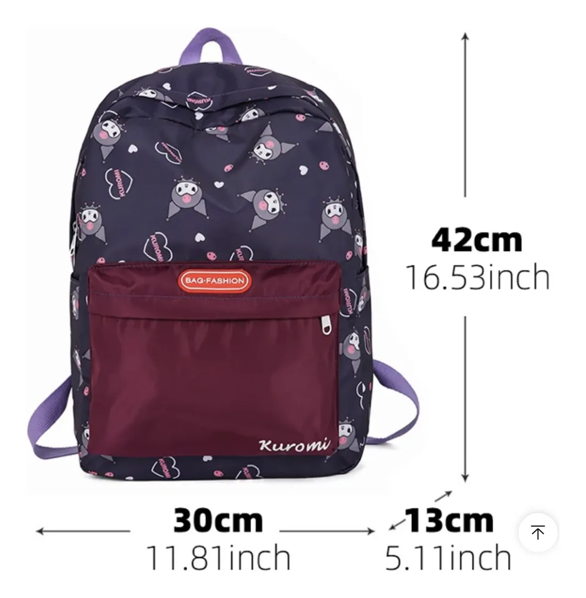 Mochila Escolar Grande de Tela Personajes Sanrio