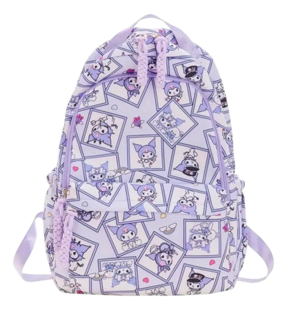 Mochila Escolar Grande de Tela Personajes Sanrio