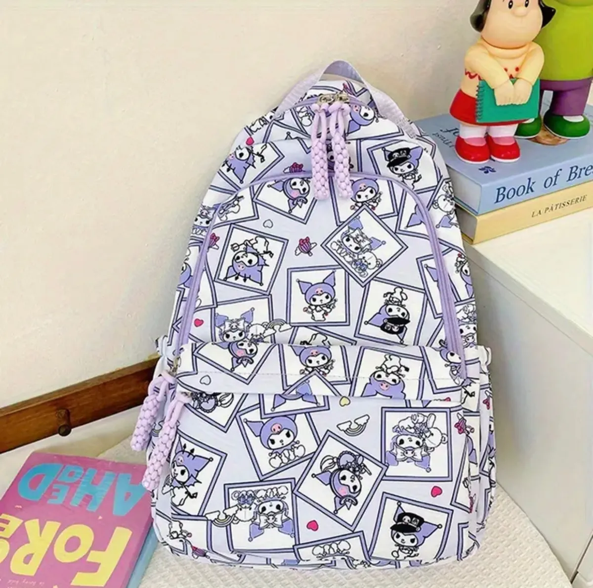 Mochila Escolar Grande de Tela Personajes Sanrio