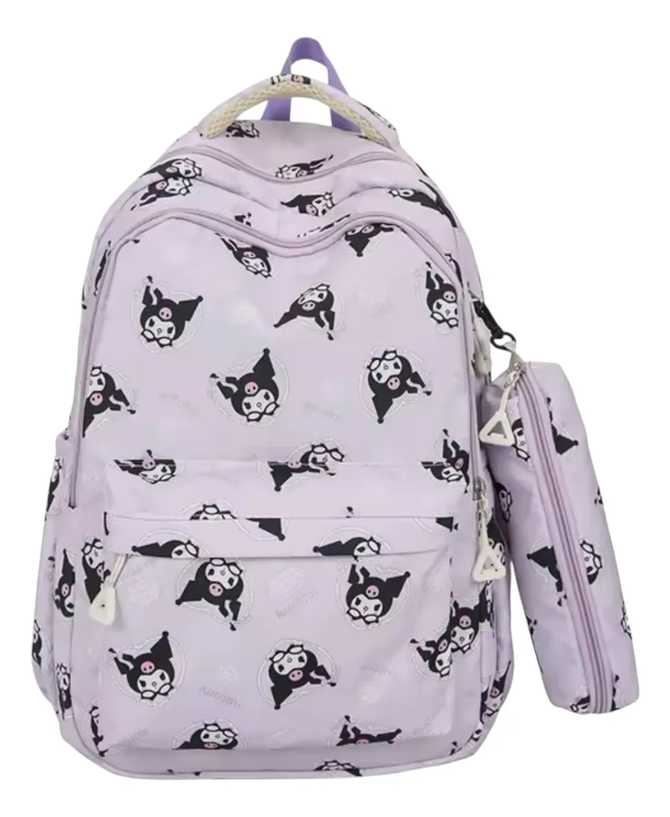 Mochila Escolar Grande de Tela Personajes Sanrio