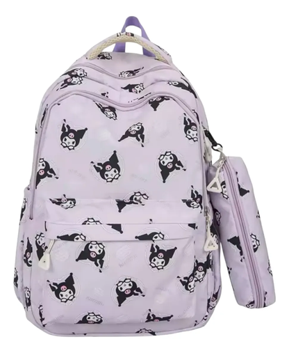 Mochila Escolar Grande de Tela Personajes Sanrio