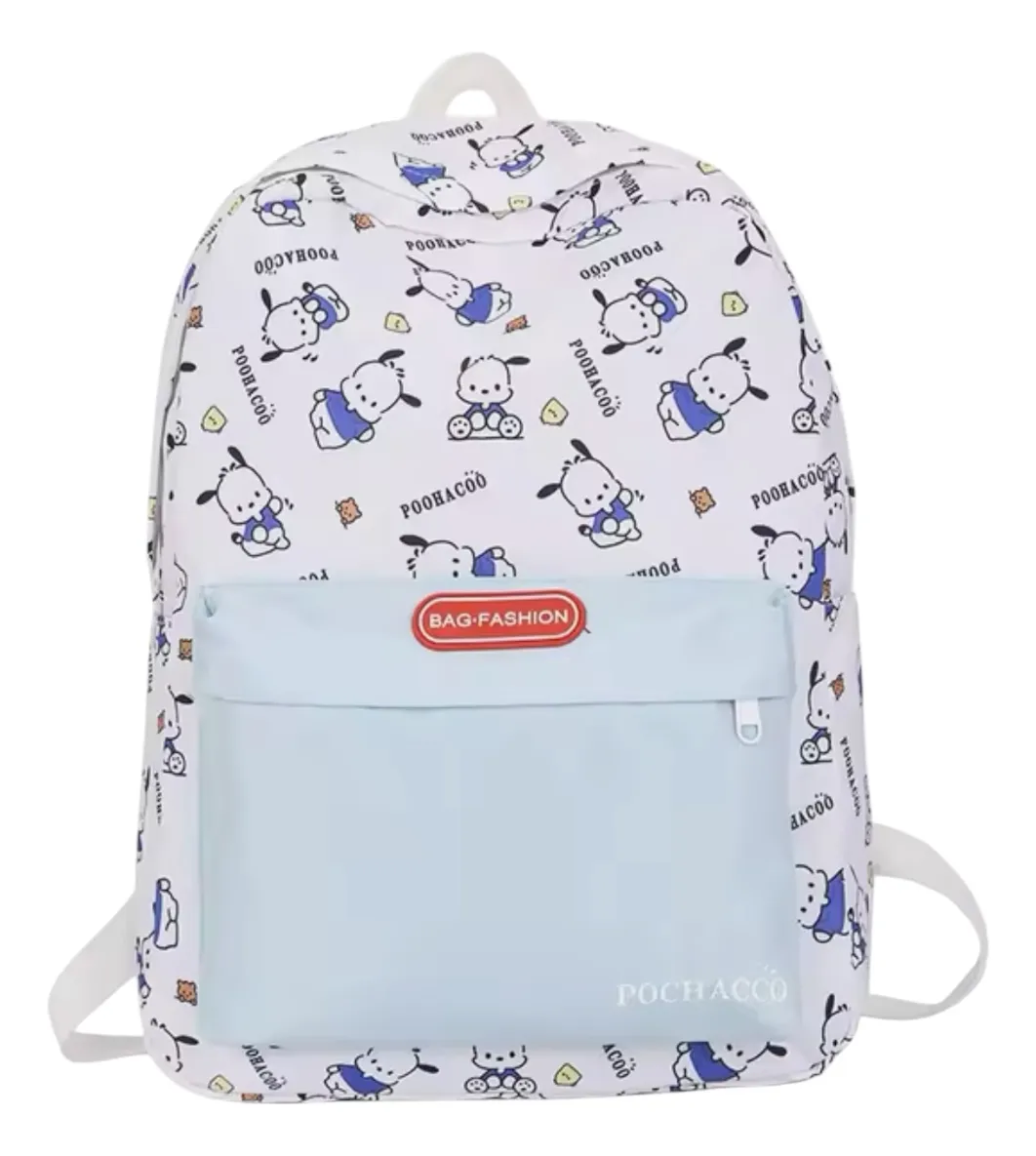 Mochila Escolar Grande de Tela Personajes Sanrio