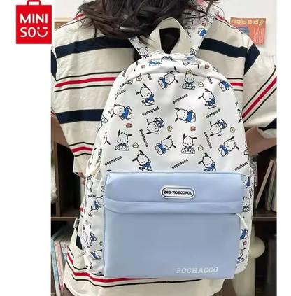Mochila Escolar Grande de Tela Personajes Sanrio