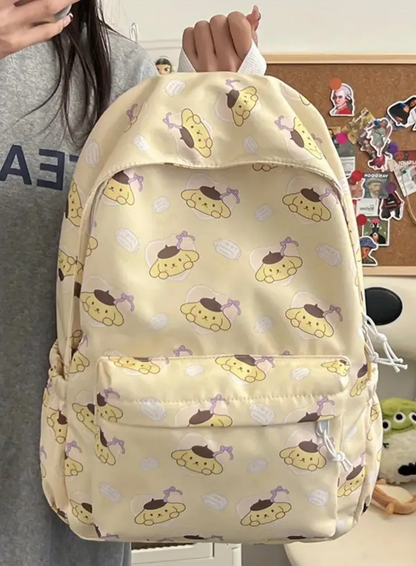 Mochila Escolar Grande de Tela Personajes Sanrio