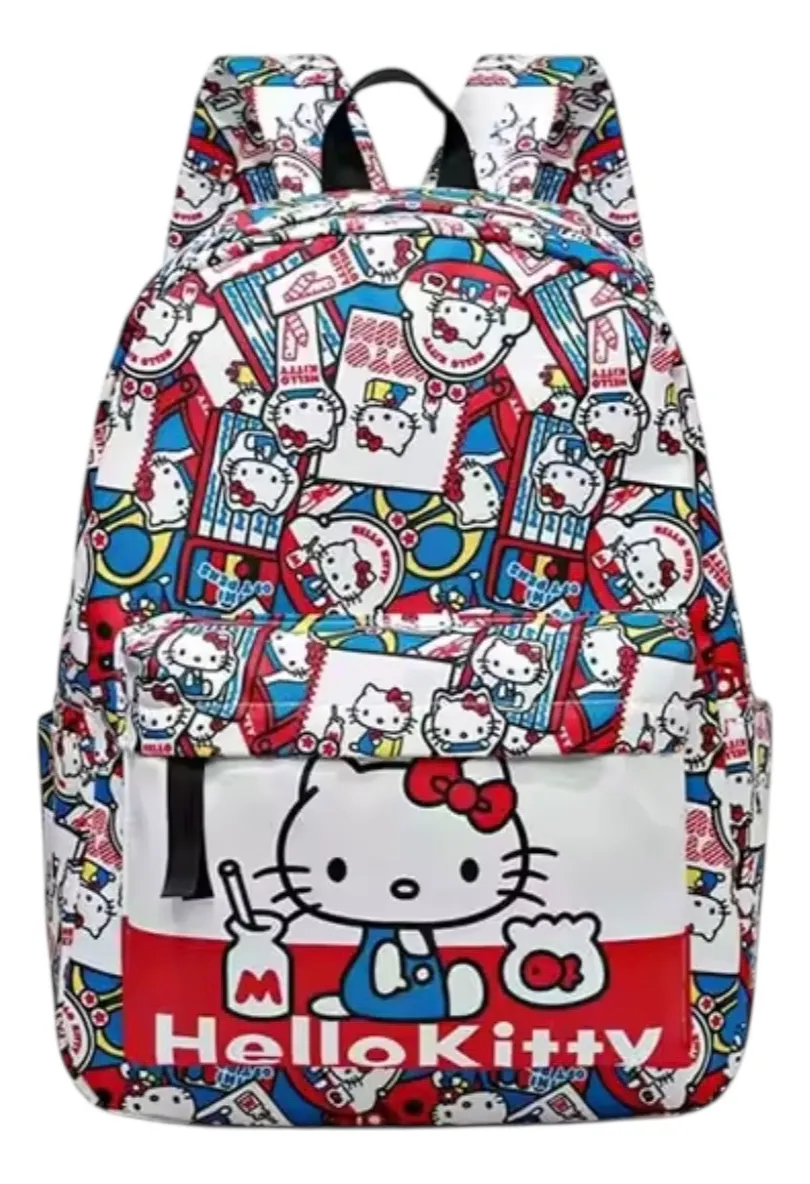 Mochila Escolar Grande de Tela Personajes Sanrio
