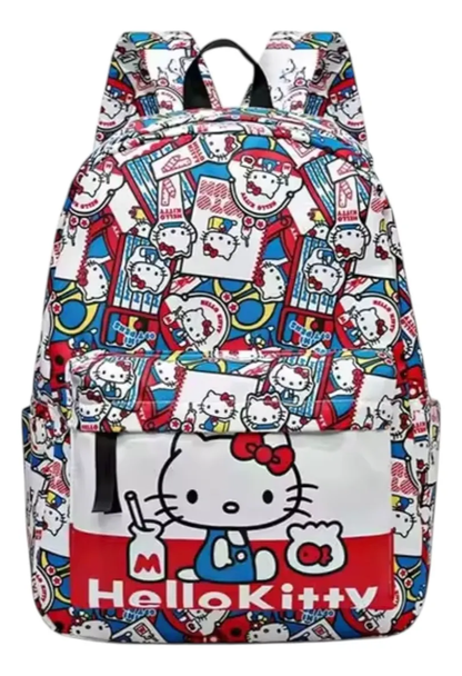 Mochila Escolar Grande de Tela Personajes Sanrio