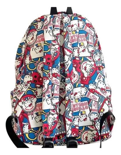 Mochila Escolar Grande de Tela Personajes Sanrio