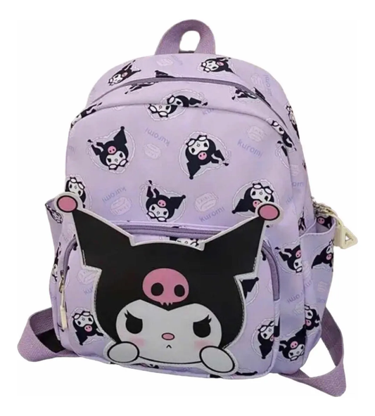 Mochila Kuromi de Tela Lila