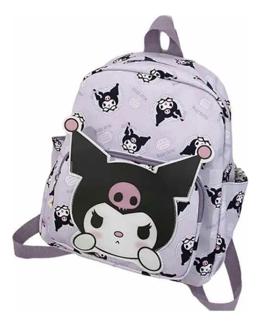 Mochila Kuromi de Tela Lila