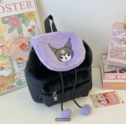 Mochila de Peluche Rectangular Personajes Sanrio (Varios diseños)