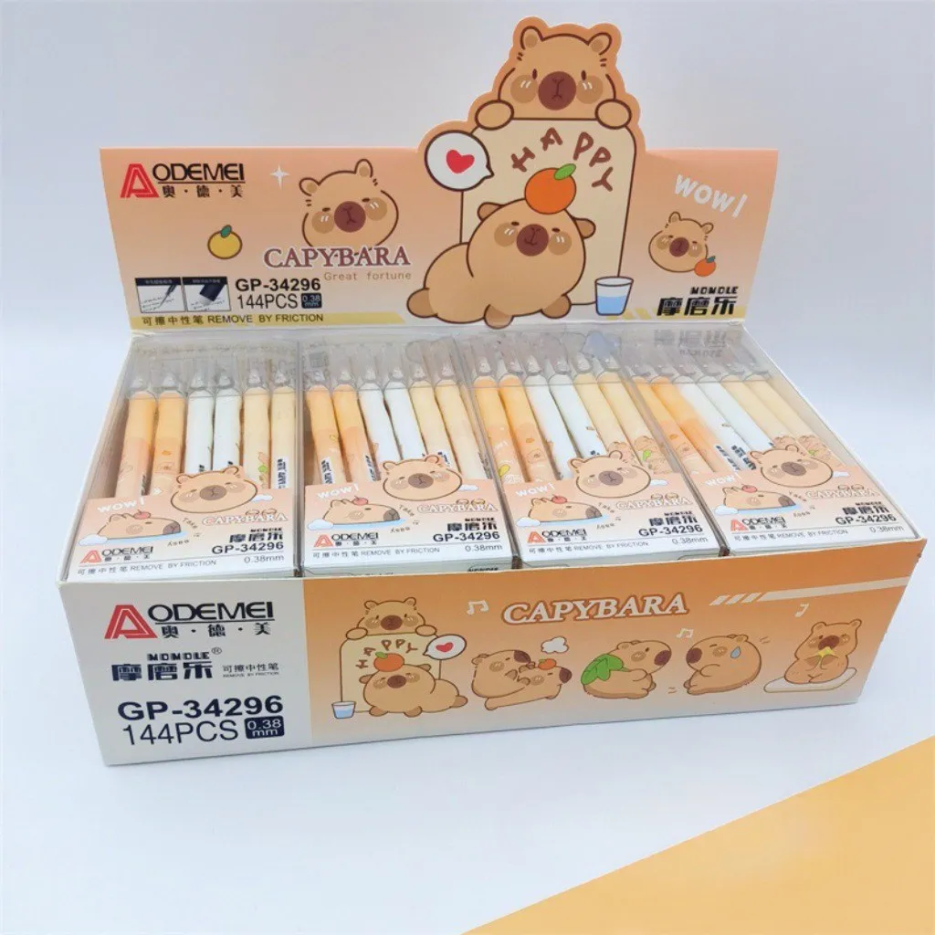 Pack 12 Lápices Gel Azul Borrables Capibara