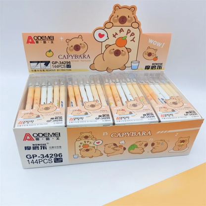 Pack 12 Lápices Gel Azul Borrables Capibara
