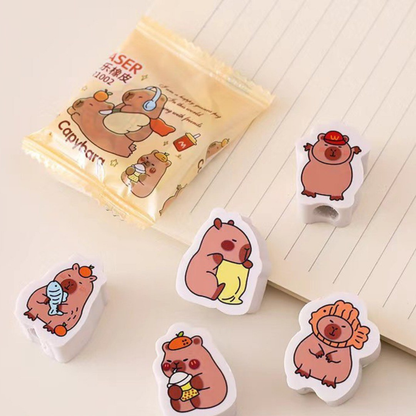 Set De 10 Gomas de Borrar Capibara
