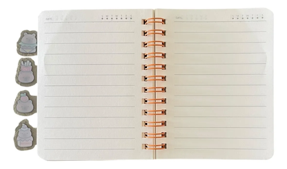 Libreta Pequeña Capibara con 4 separadores (Varios diseños)