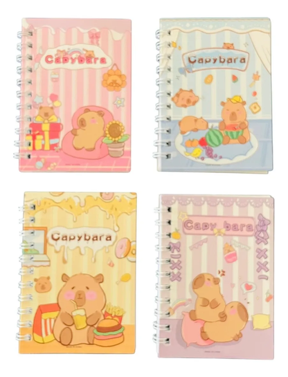 Set 4 Libretas Diseño Capibara