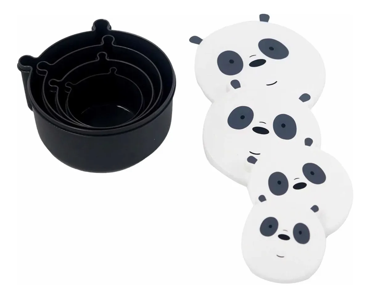 Set Contenedor Comida Escandalosos 4 Piezas (Varios diseños)