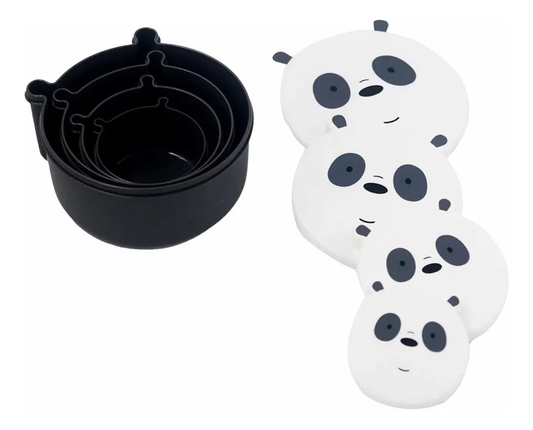 Set Contenedor Comida Escandalosos 4 Piezas (Varios diseños)