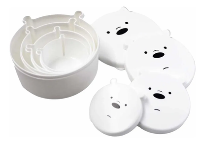 Set Contenedor Comida Escandalosos 4 Piezas (Varios diseños)