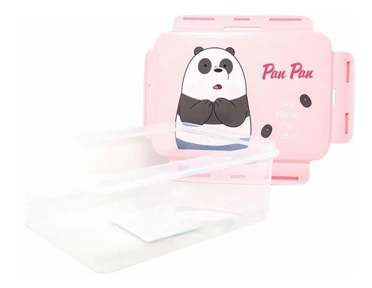 Contenedor Alimentos Rectangular Escandalosos Panda 1500 ml