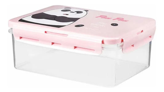 Contenedor Alimentos Rectangular Escandalosos Panda 1500 ml