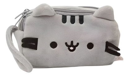 Estuche Escolar Pusheen Felpa 2 Compartimentos