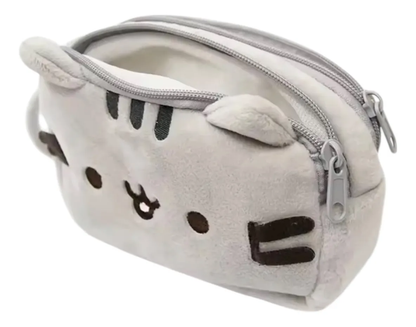 Estuche Escolar Pusheen Felpa 2 Compartimentos