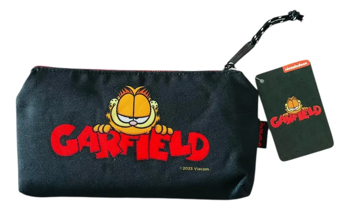 Estuche Escolar Más 12 Lápices De Colores Garfield