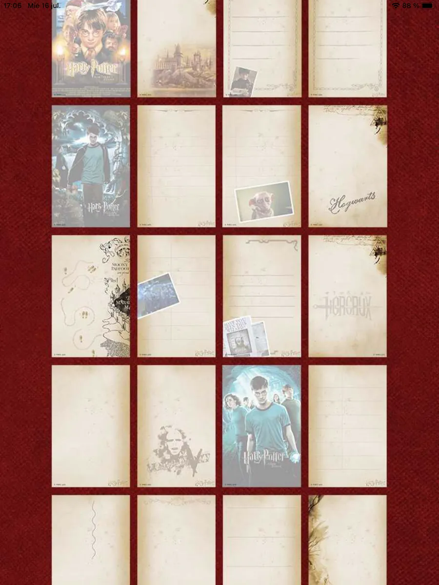 Libreta Harry Potter + Lápiz De Regalo Marrón Oscuro