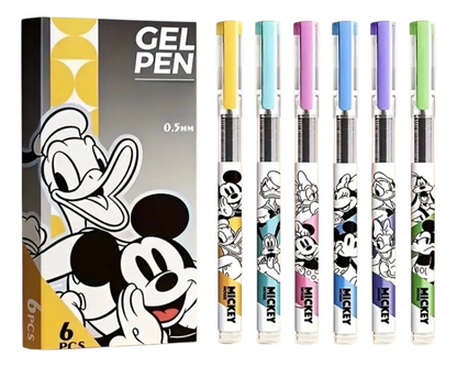 Set de 6 lápices Tinta Gel Mickey Mouse y Sus Amigos
