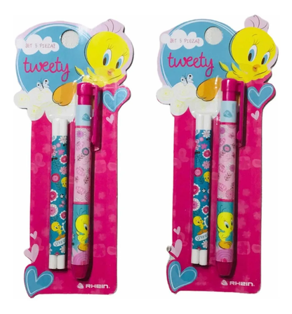 Set 2 Pack De Lápiz Goma De Piolin