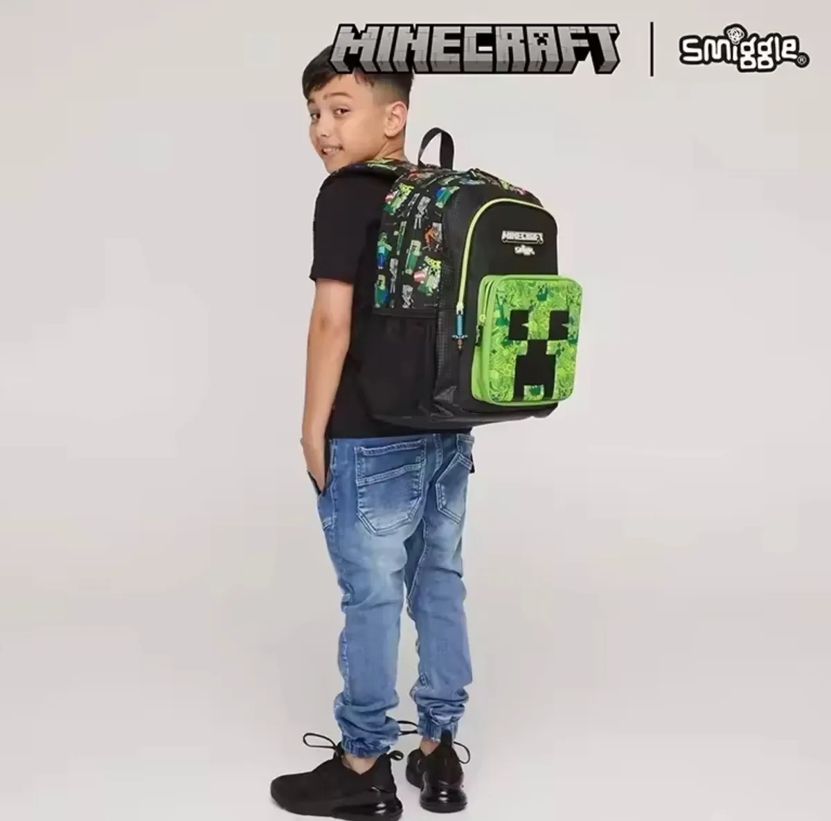 Mochila Escolar Smiggle Minecraft 20 Lts
