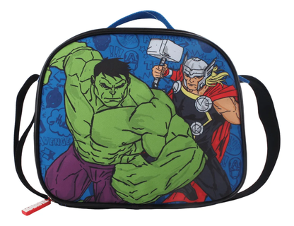 Tripack Mochila Escolar Con Ruedas Avengers (Mochila - lonchera - estuche)