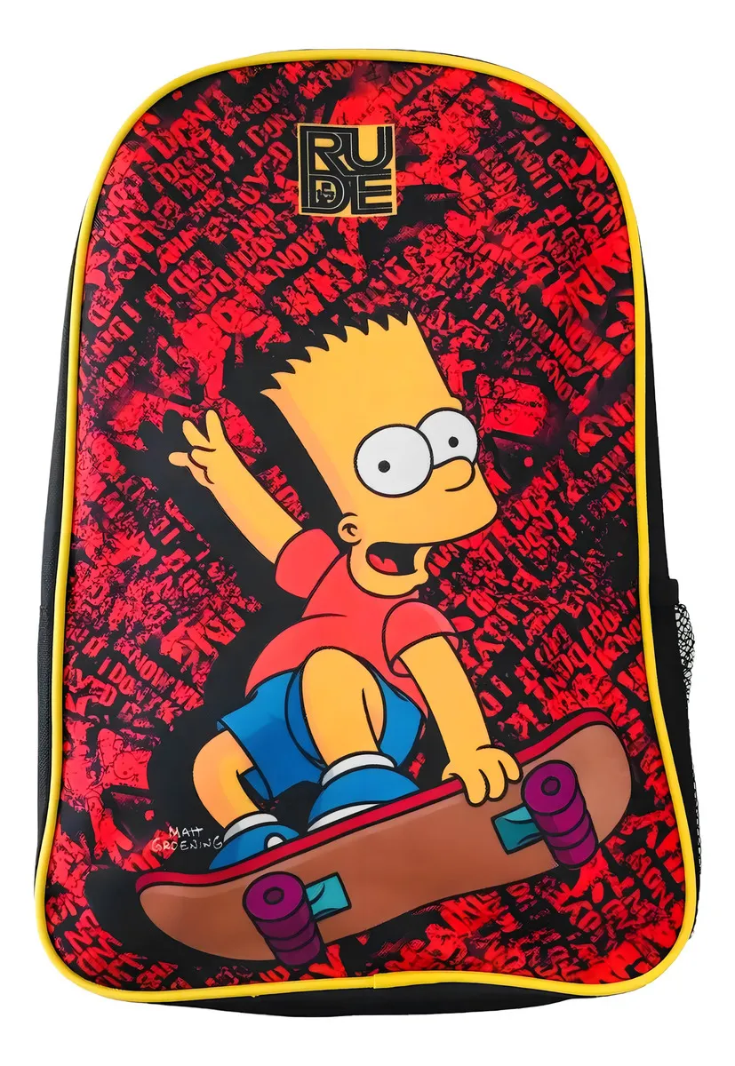 Mochila Escolar Rhein Bart Simpson Niño 9L