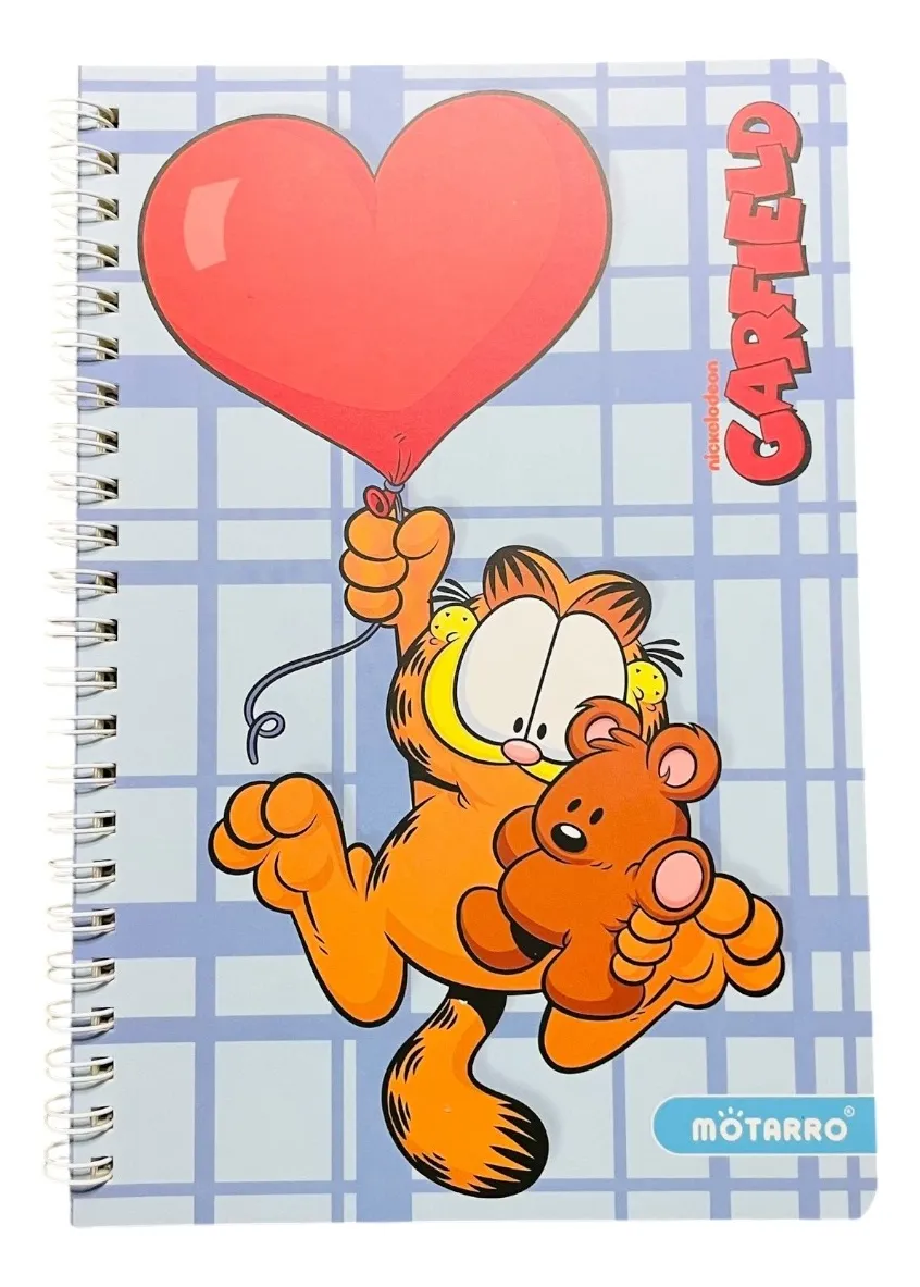 Set Libreta Argollada + Stickers Garfield (Varios diseños)