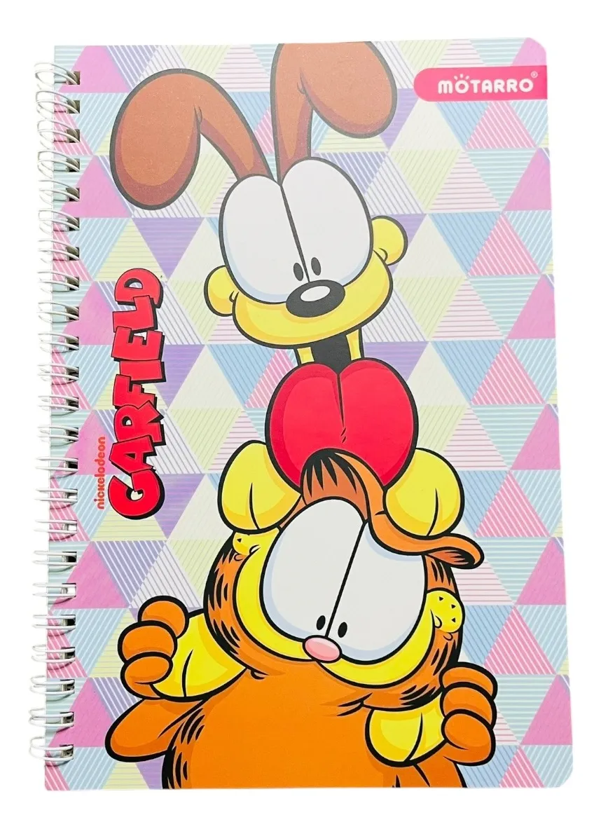 Set Libreta Argollada + Stickers Garfield (Varios diseños)