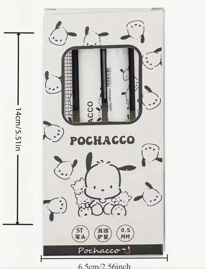Set de 4 Lápices Tinta Gel Sanrio Pochacco